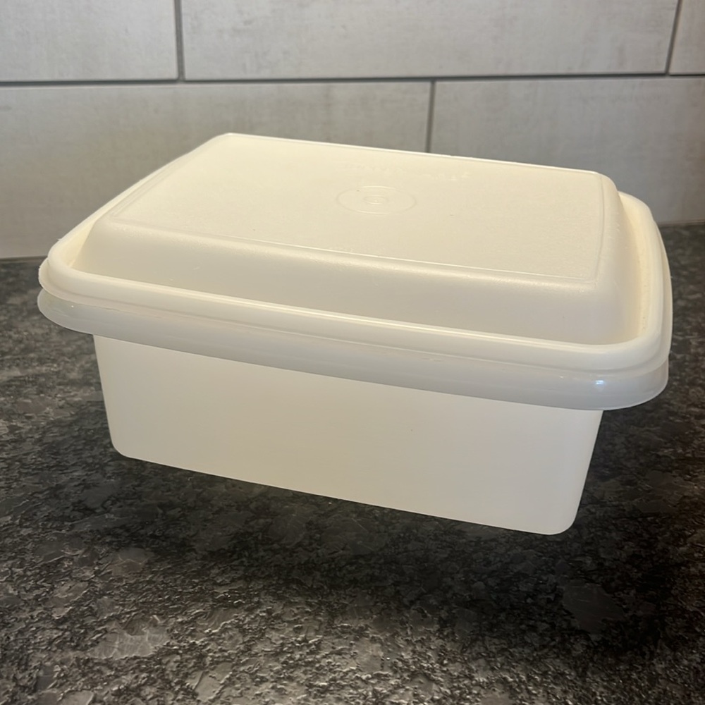 Vintage Tupperware ice cream container. In excellent condition. Tight lid